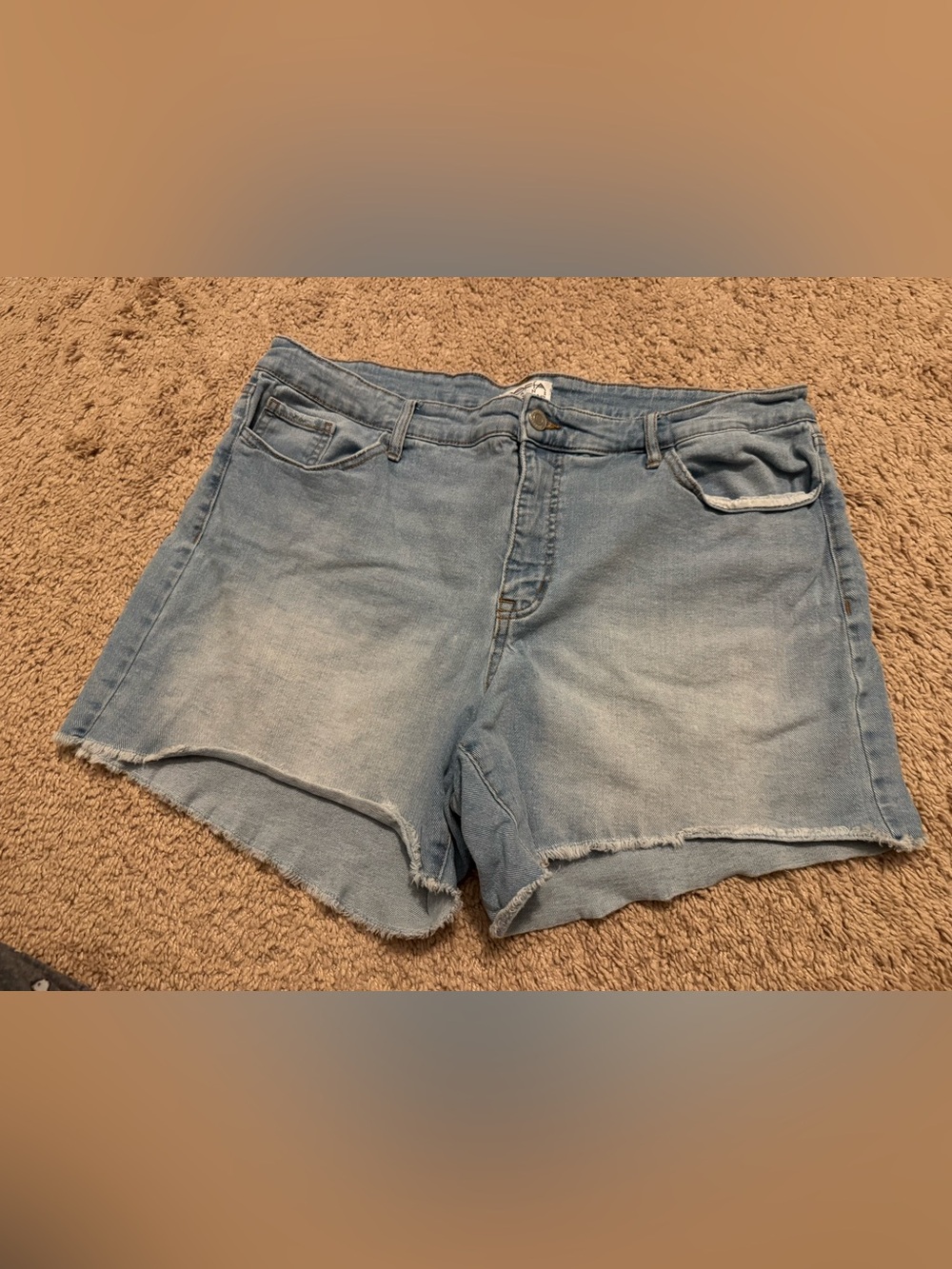Sofia Vergara Light Denim Blue Jean shorts Women’s Sz 18 4.5” inseam